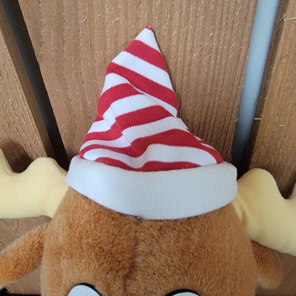 Vintage Christmas Bullwinkle Plush Stuffed Animal Moose Large 24" Golden Bear Co - Picture 4 of 5